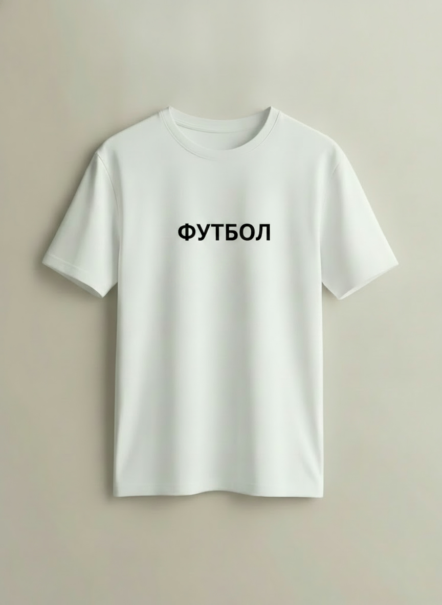 Футболка «Футбол» — Белый